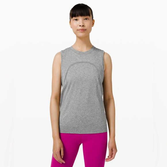 Lululemon Swiftly Breathe Muscle Tank Top
Slate / White, size 6 - Picture 1 of 8